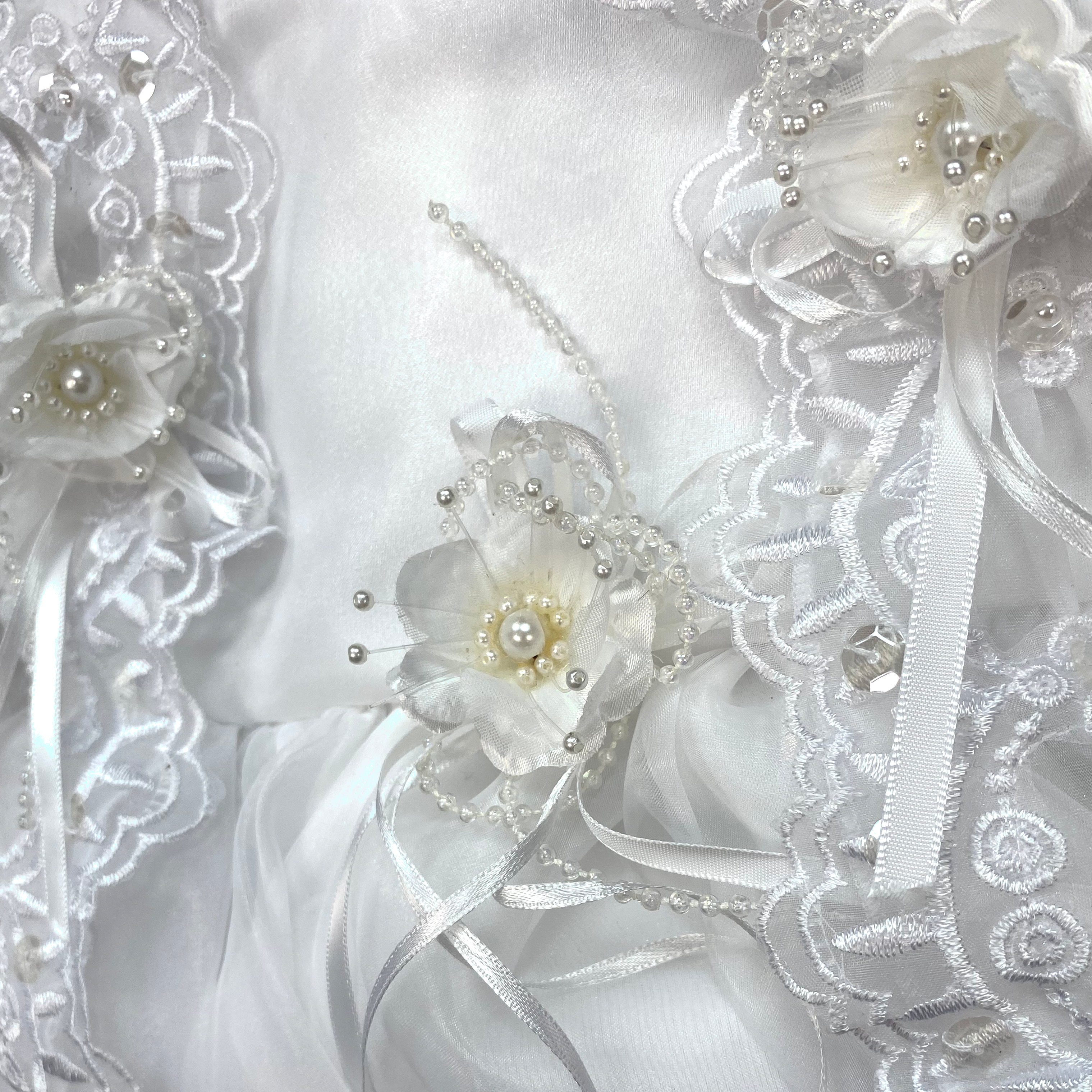 Girl's Angelique Lace Christening Set with Bonnet - 2025