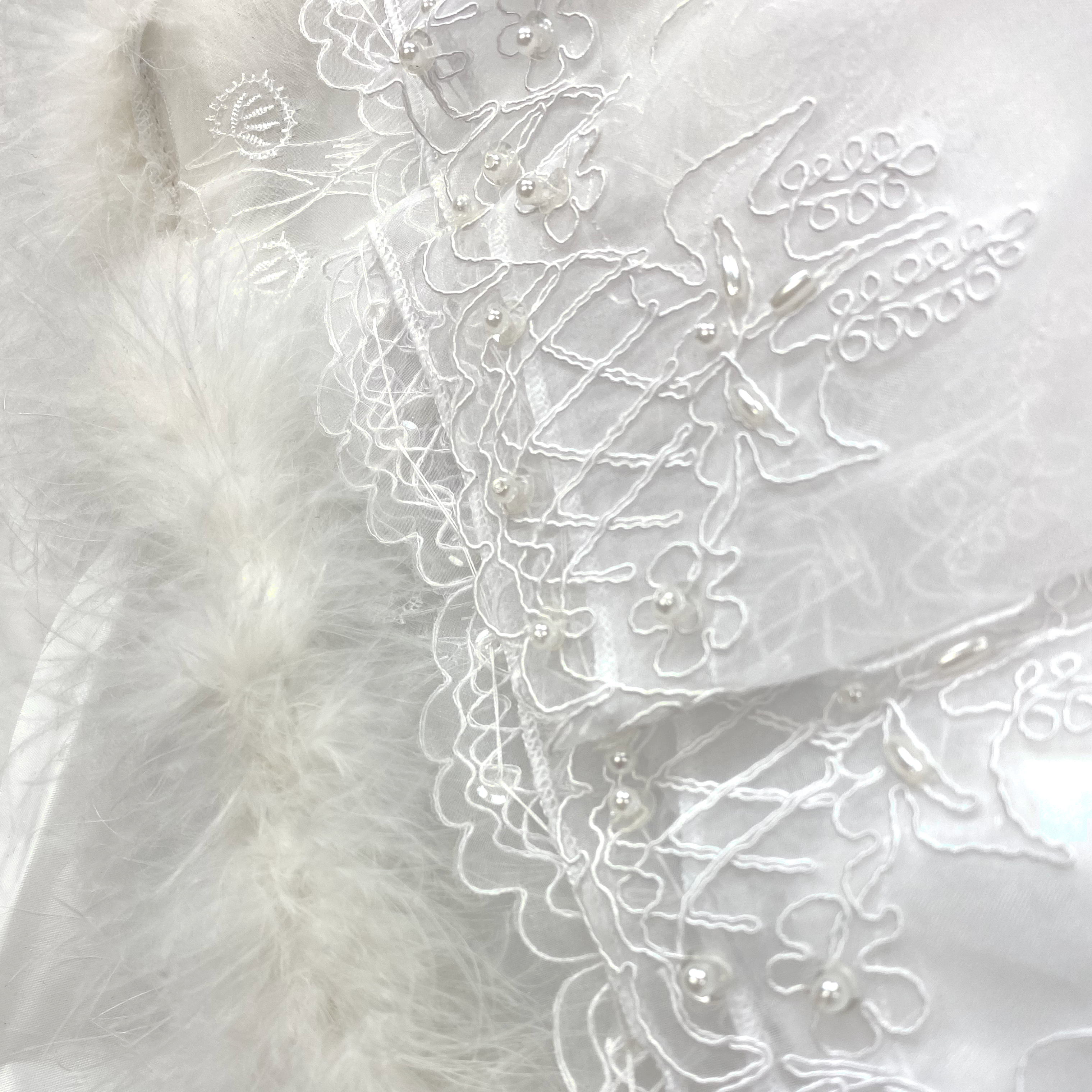 Girl's Snowdrop Faux Fur Christening Set with Bonnet with Bonnet - 2026