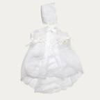 Girl's Madeleine Lace Christening Set with Bonnet - 3906