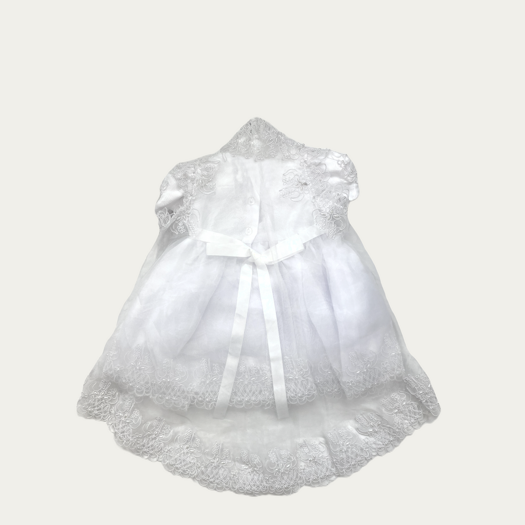 Girl's Madeleine Lace Christening Set with Bonnet - 3906