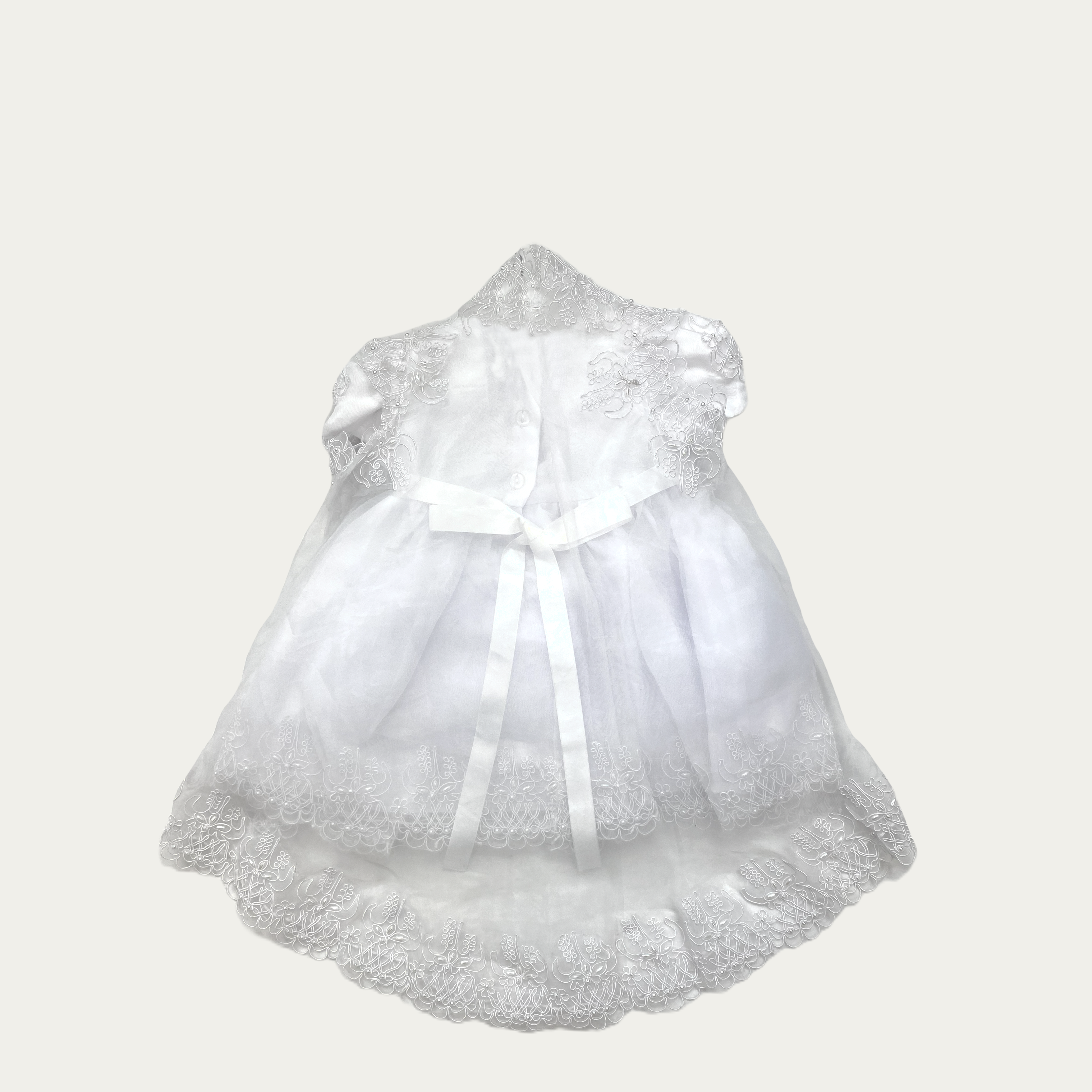 Girl's Madeleine Lace Christening Set with Bonnet - 3906