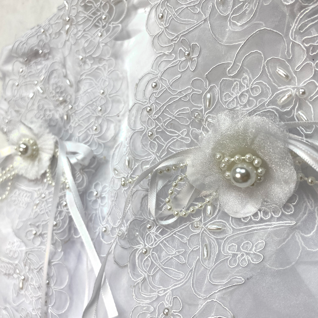 Girl's Madeleine Lace Christening Set with Bonnet - 3906