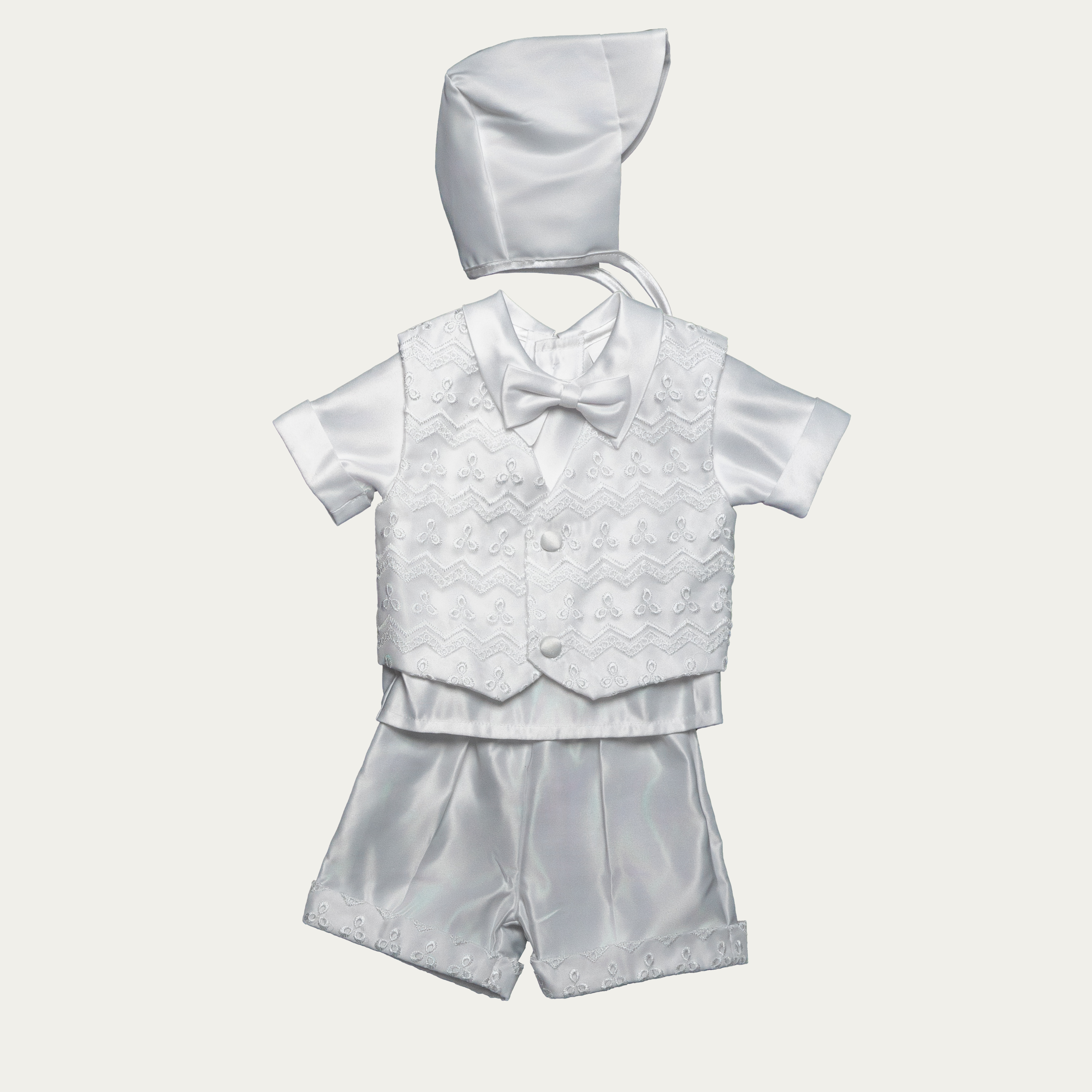 Boy's Étienne Short Set with Embroidered Vest - 502