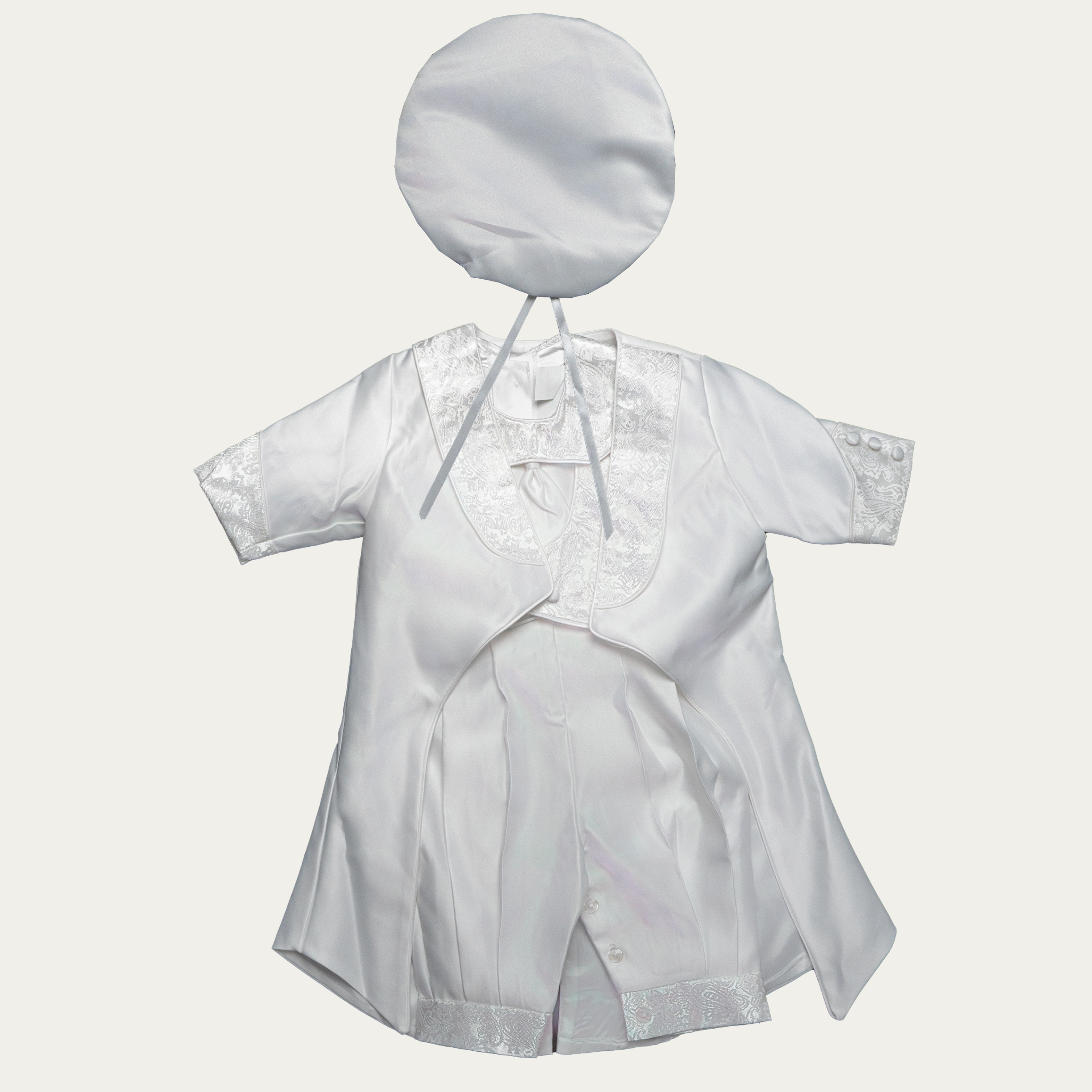 Boy's Minimalist Romper Christening Set - 513