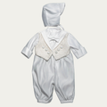 Boy's Textured Vine Vest Christening Set - 5180