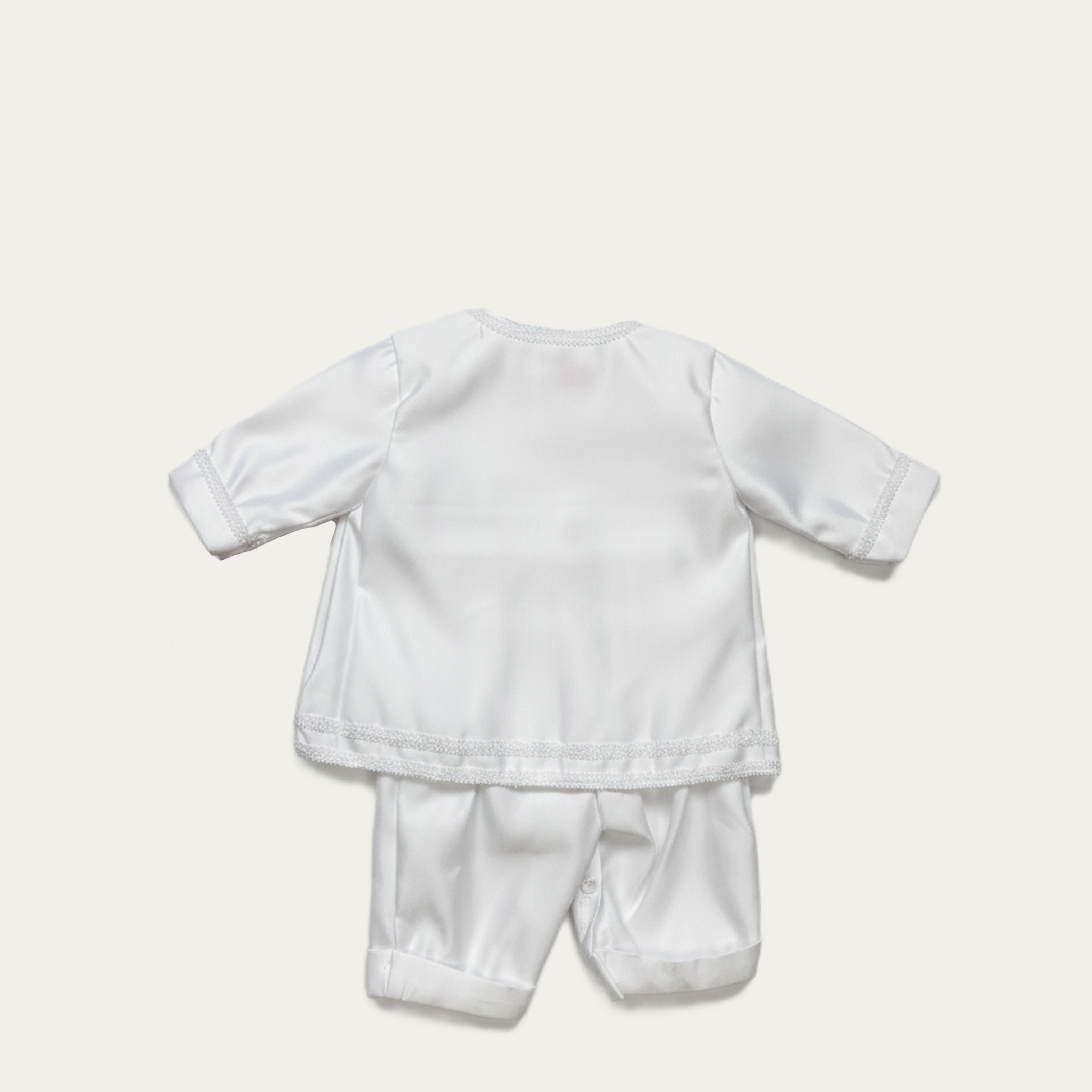 Boy's Essential Satin Button-Down Christening Set - 520