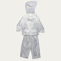 Boy's Graceful Vines Embroidered Christening Set - 5535V