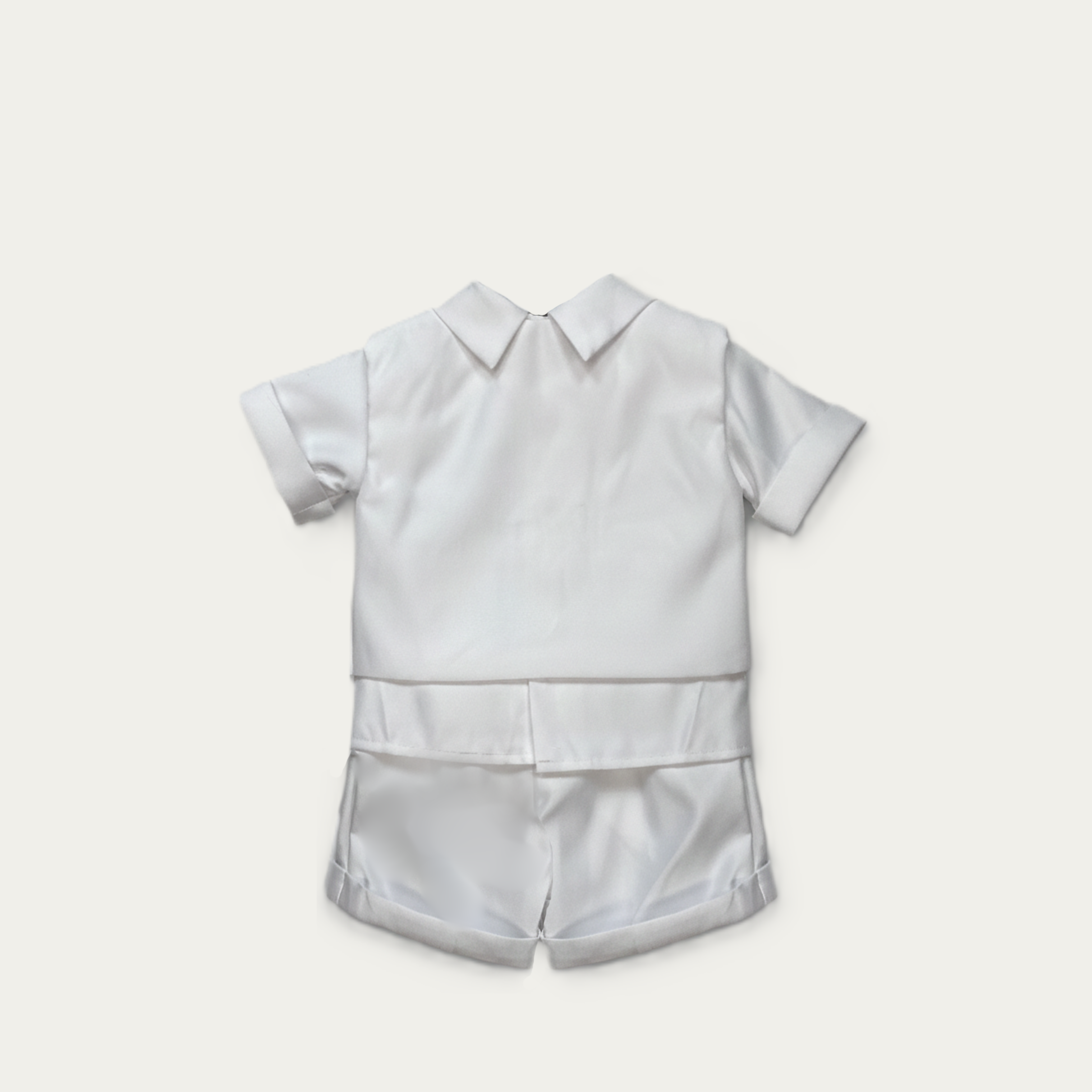 Boy's Graceful Vines Embroidered Christening Shorts Set - 5537