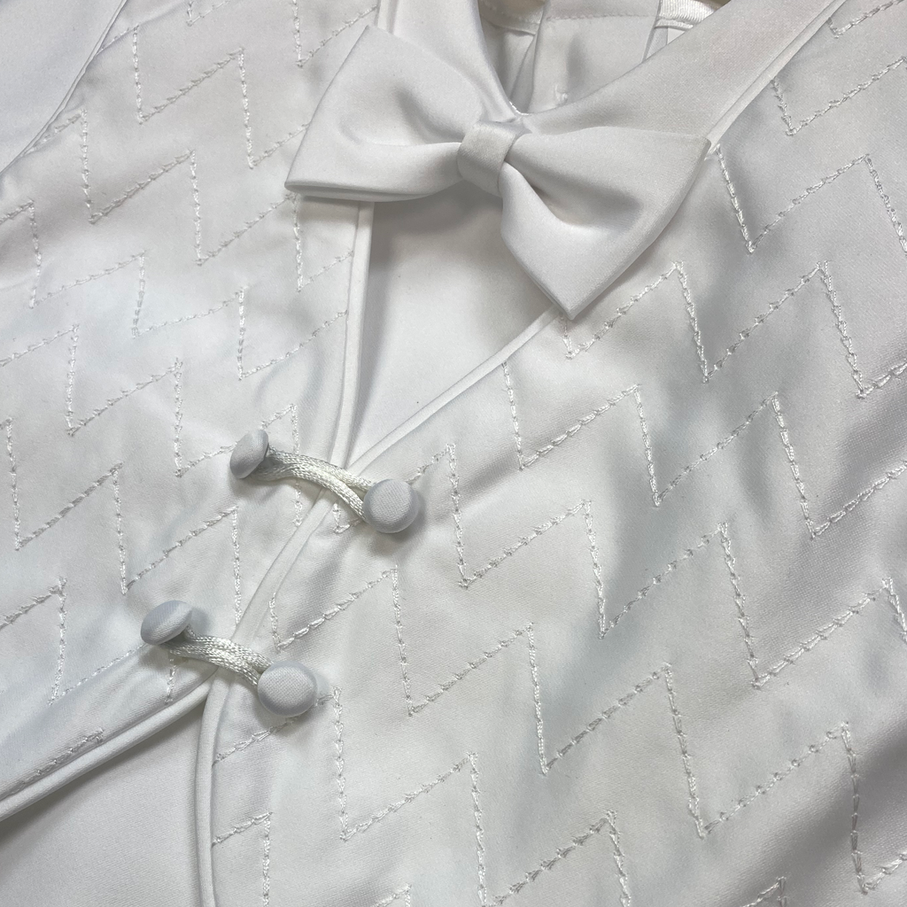 Boy's Lucien Quilted Vest Christening Set - 5865