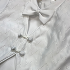 Boy's Lucien Quilted Vest Christening Set - 5865