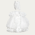 Girl's Cathedral Christening Dress with Bonnet - 6759