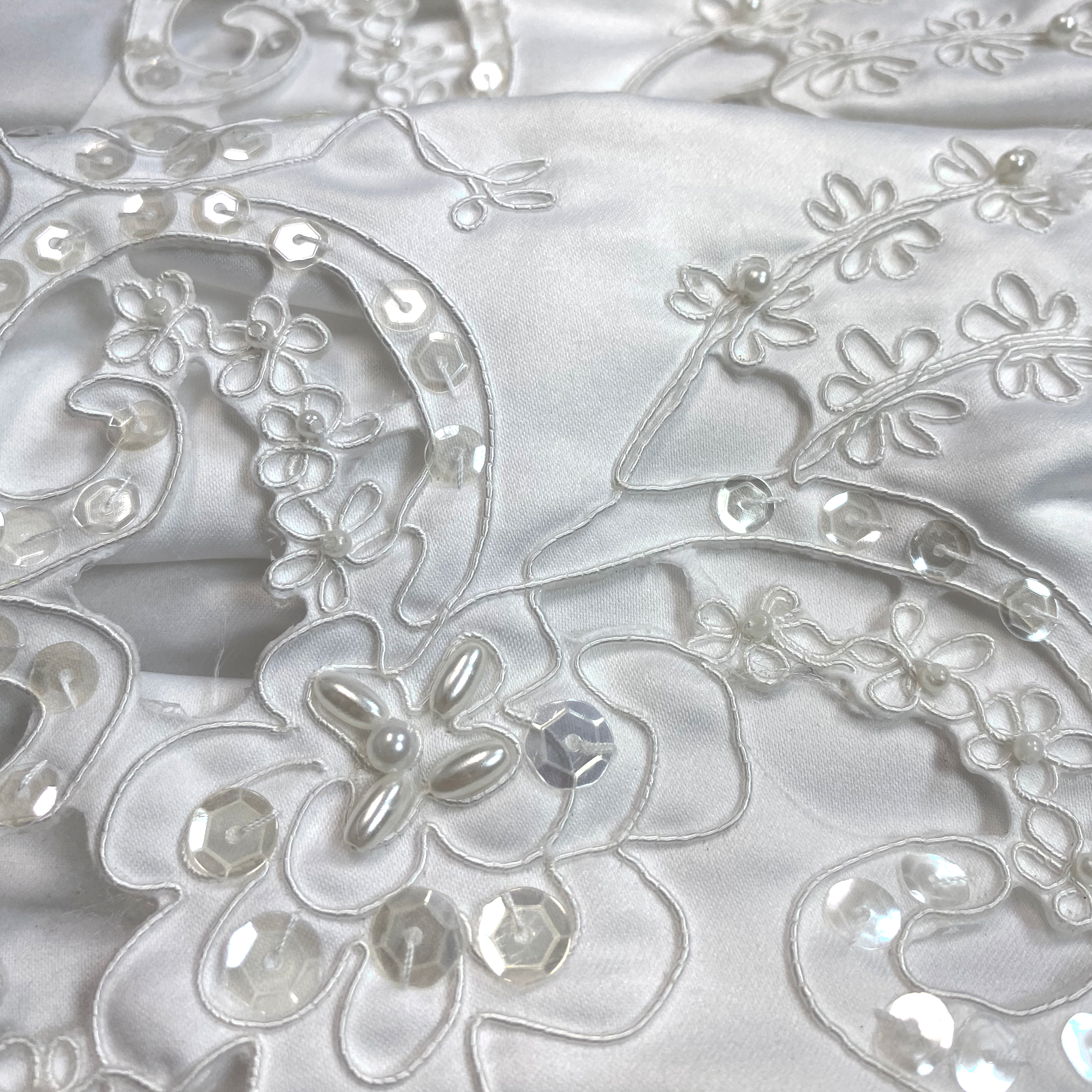 Girl's Embellished Lace Christening Dress with Bonnet - CG101